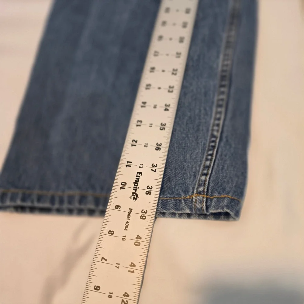 Levis 505 Straight Fit Jeans Mens 48x27 Blue Medium Wash Excellent Classic Denim